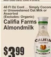Califia Farms Almondmilk