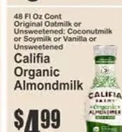 Califia Organic Almondmilk