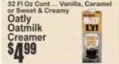 Oatly Oatmilk Creamer at Key Food