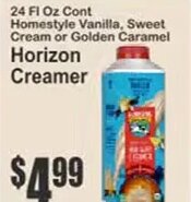 Horizon Creamer at Key Food