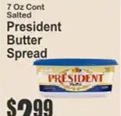 President Butter Spread at Key Food
