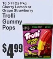 Trolli Gummy Pops at Key Food