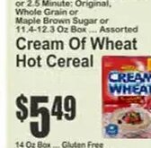 Cream of Wheat Hot Cereal
