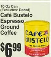 Café Bustelo Espresso Ground Coffee at Key Food