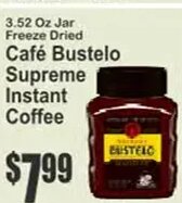 Café Bustelo Supreme Instant Coffee at Key Food