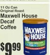 Maxwell House Decaf Coffee