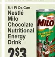 Nestlé Milo Chocolate Nutritional Energy Drink at Key Food