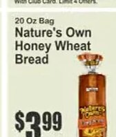 Nature's Own Honey Wheat Bread