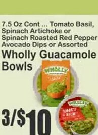 Wholly Guacamole Bowls at Key Food