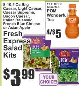 Fresh Express Salad Kits at Key Food