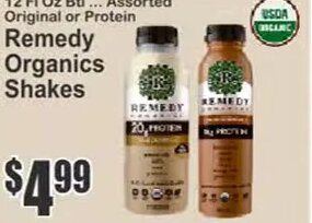 Remedy Organics Shakes