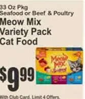 Meow Mix Variety Pack Cat Food at Key Food