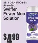 Swiffer Power Mop Solution at Key Food