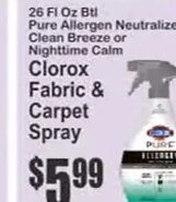 Clorox Fabric & Carpet Spray