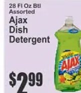 Ajax Dish Detergent at Key Food