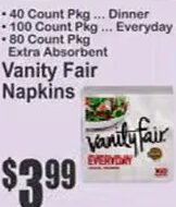 Vanity Fair Napkins