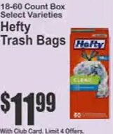 Hefty Trash Bags at Key Food