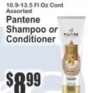 Pantene Shampoo or Conditioner at Key Food