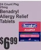 Benadryl Allergy Relief Tablets