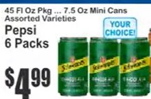 Pepsi 6 Packs
