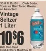 Vintage Seltzer 1 Liter