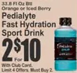 Pedialyte Fast Hydration Sport Drink at Key Food