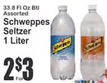 Schweppes Seltzer 1 Liter