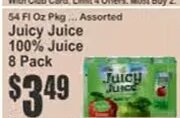 Juicy Juice 100% Juice 8 Pack