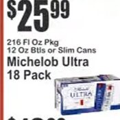 Michelob Ultra 18 Pack