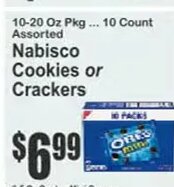 Nabisco Cookies or Crackers