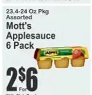 Mott's Applesauce 6 Pack