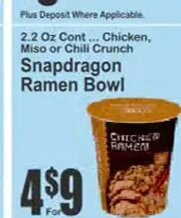 Snapdragon Ramen Bowl at Key Food
