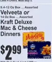 Kraft Deluxe Mac & Cheese Dinners at Key Food