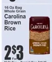Carolina Brown Rice at Key Food