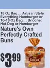 Nature's Own Perfectly Crafted Buns