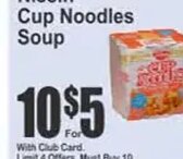 Nissin Cup Noodles Soup at Key Food