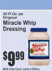 Miracle Whip Dressing