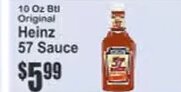 Heinz 57 Sauce at Key Food