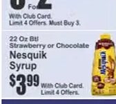 Nesquik Syrup