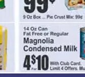 Magnolia Condensed Milk at Key Food