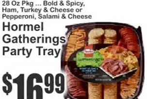Hormel Gatherings Party Tray at Key Food