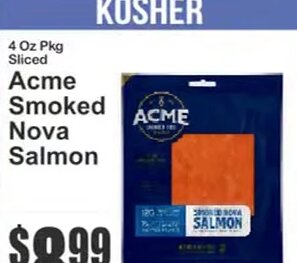 Acme Smoked Nova Salmon at Key Food