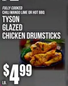 Tyson Glazed Chicken Drumsticks at Key Food