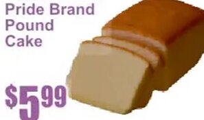 Pride Brand Pound Cake