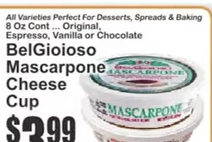 BelGioioso Mascarpone Cheese Cup
