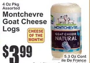 Montchevre Goat Cheese Logs