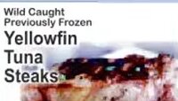 Wild Caught Previously Frozen Yellowfin Tuna Steaks