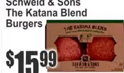 Schweid & Sons The Katana Blend Burgers
