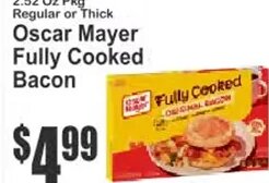 Oscar Mayer Fully Cooked Bacon at Key Food