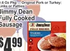 Jimmy Dean Fully Cooked Sausage at Key Food